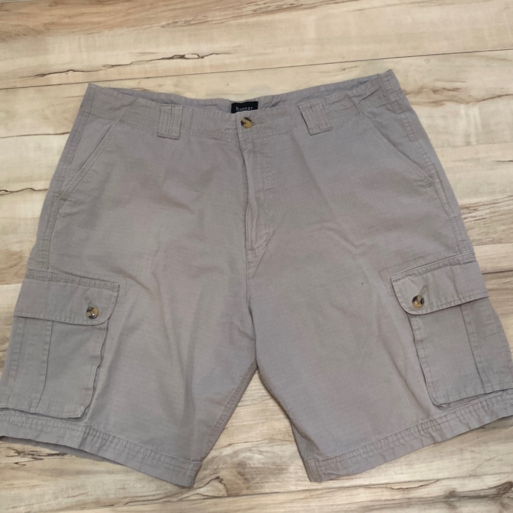 Haggar Grey Cargo Mens Shorts Size 38